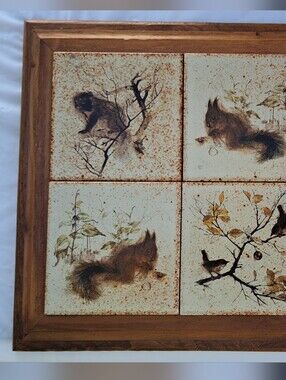 Mads Stage Artwork Oak Framed Porcelain Trivet